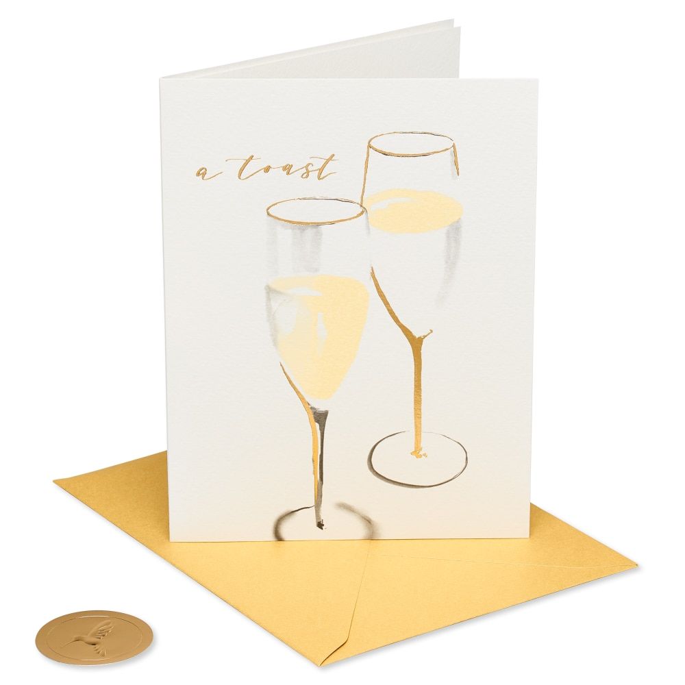 Happy couple celebration papyrus card