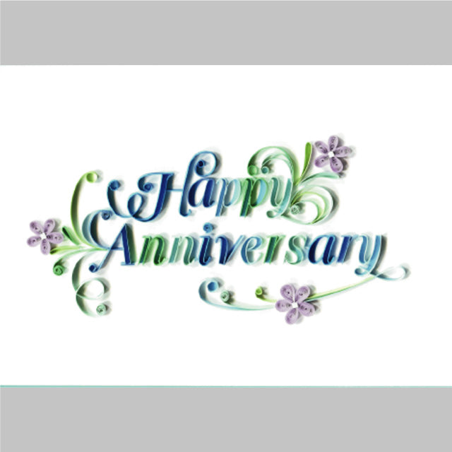 Papyrus Premium Blank Anniversary Quilling Card (Happy Anniversary)