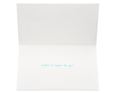 Greeting card Congratulations Card (Couldn't Be Happier)