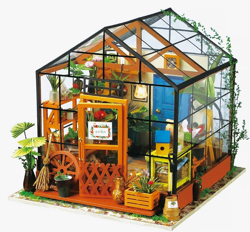 DIY Miniature House Kit: Cathy's Flower House