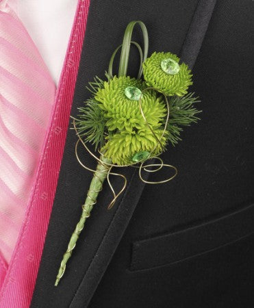 Go Green Boutonniere