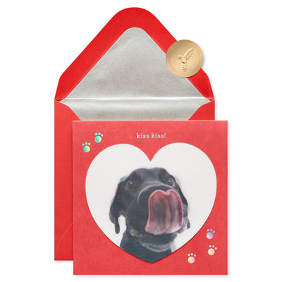 Kiss Kiss Funny Valentine’s Day Greeting Card