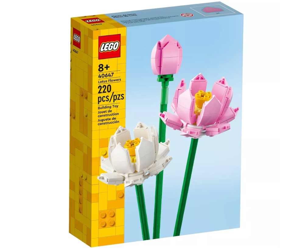 LEGO Lotus Flowers Building Toy Set