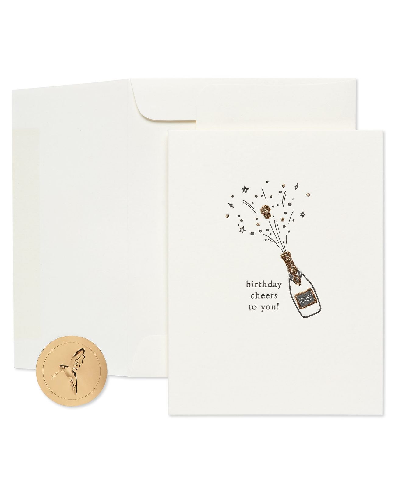 Champagne Birthday Greeting Card