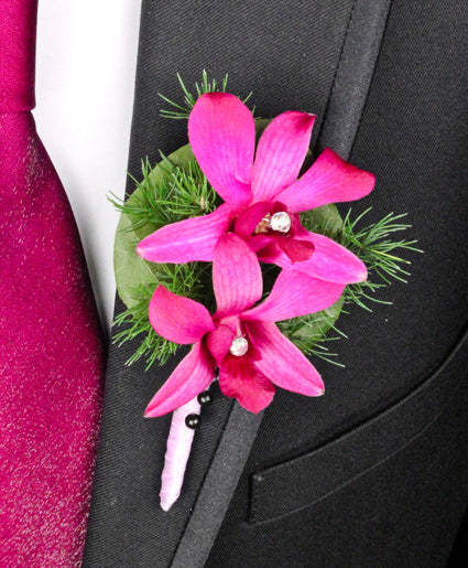 Purple Paradise Boutonniere