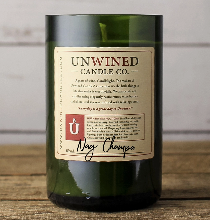 Nag Champa Signature Series - Wine Bottle Candle