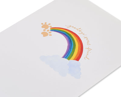 Rainbow Pet Sympathy Greeting Card