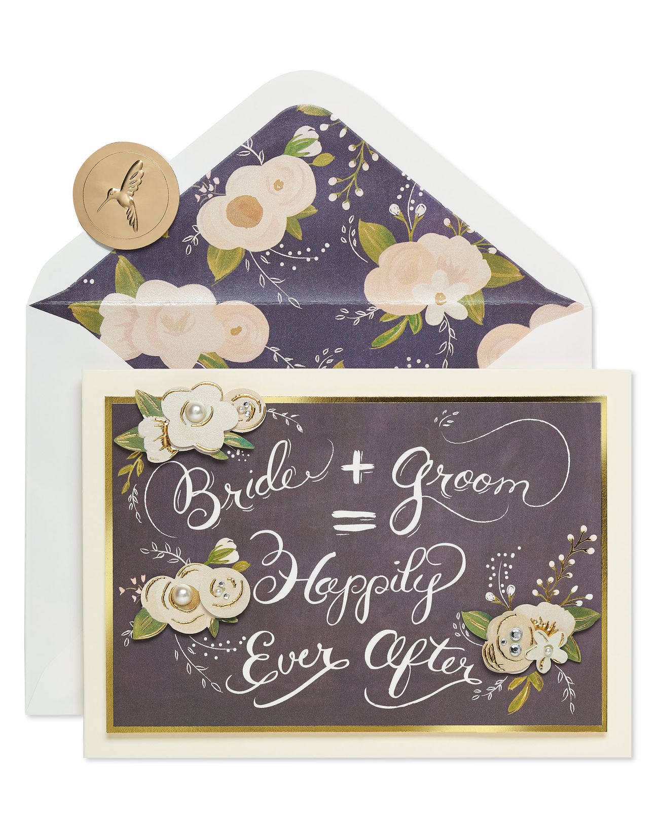 Chalkboard Wedding Greeting Card