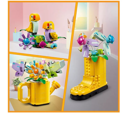 LEGO Creator 3 in 1 Flowers in Watering Can Building Toy