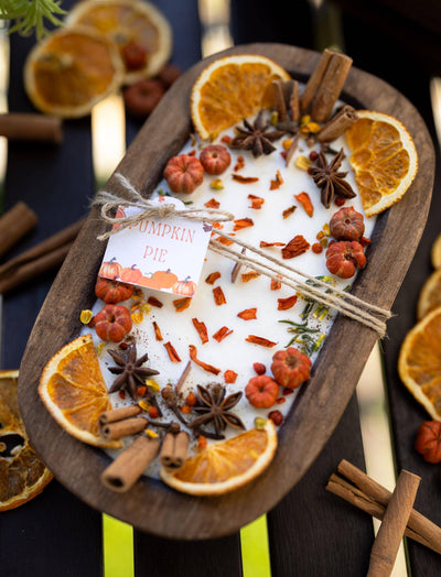 Wood Fall Dough Candle