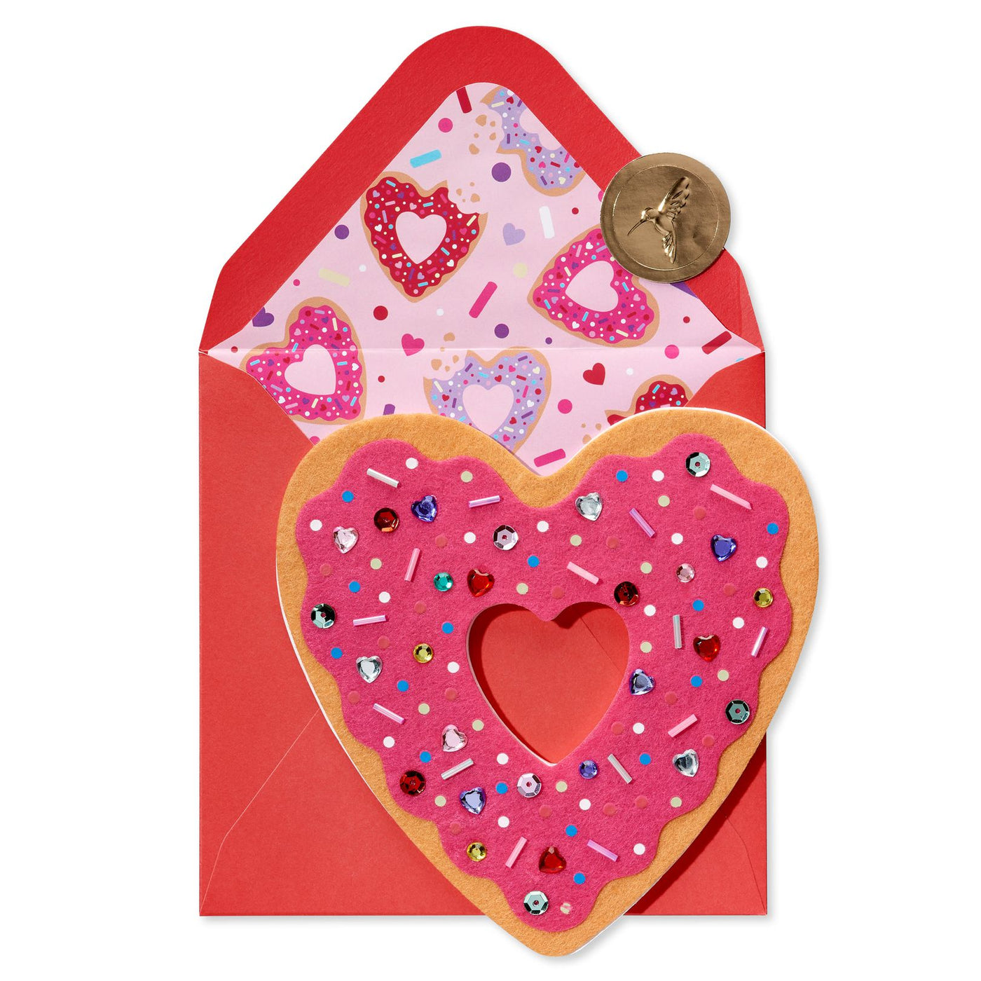 Donut Heart Valentine's Day Greeting Card