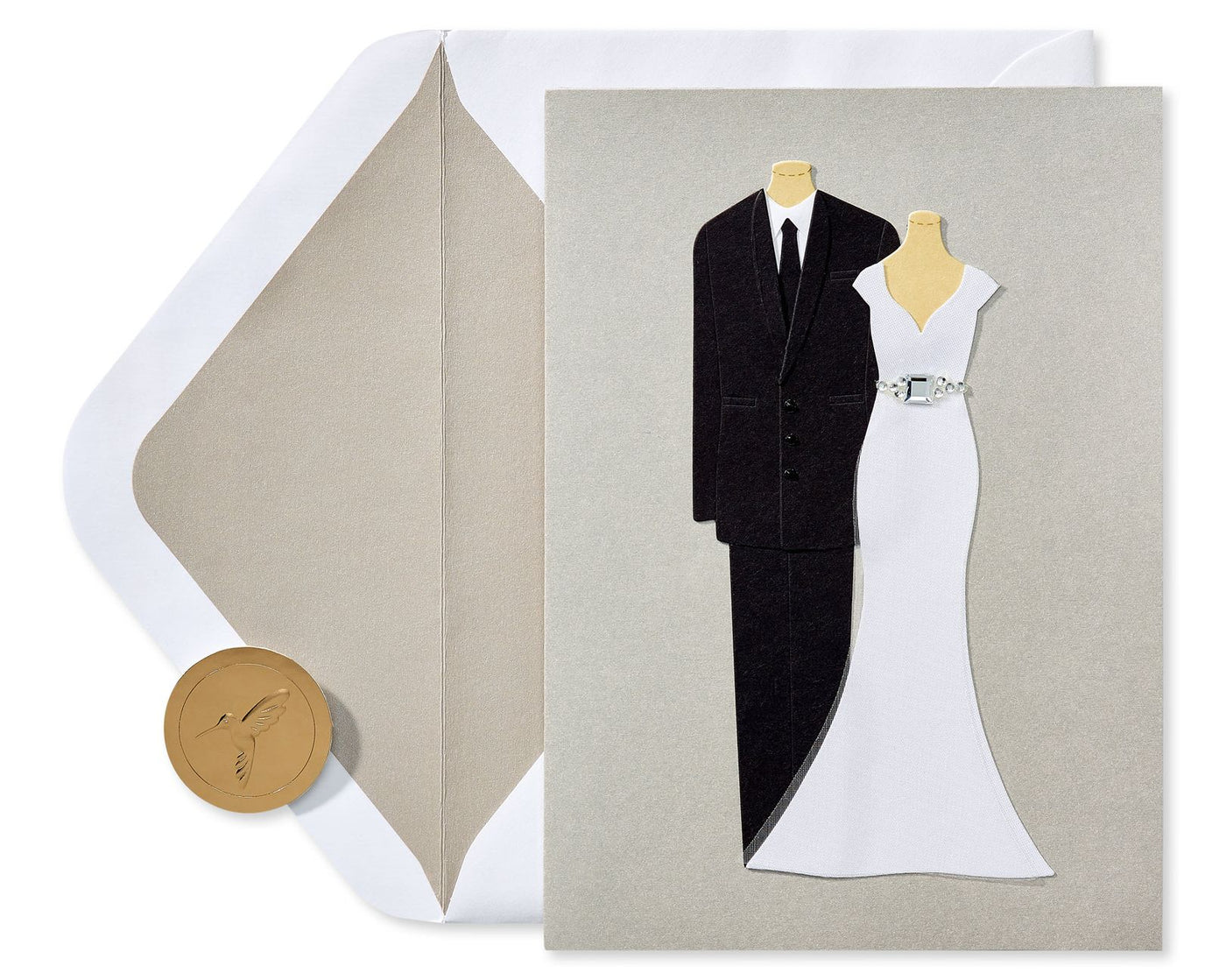 Handmade Bride And Groom Wedding Greeting Card