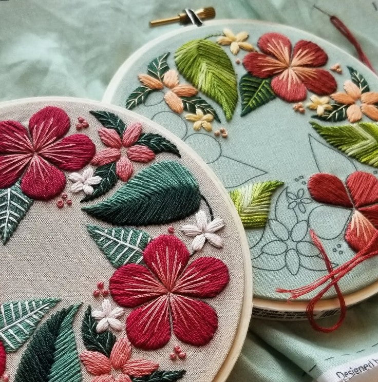 Floral Flourish Beginner Embroidery Kit