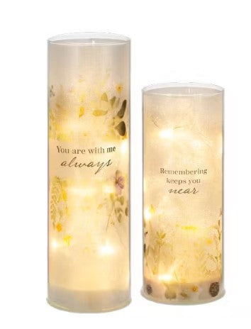 LED Light Up Bereavement Floral Pillar