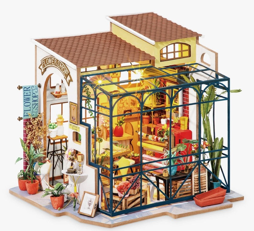 Diy Miniature House Kit: Flower Shop