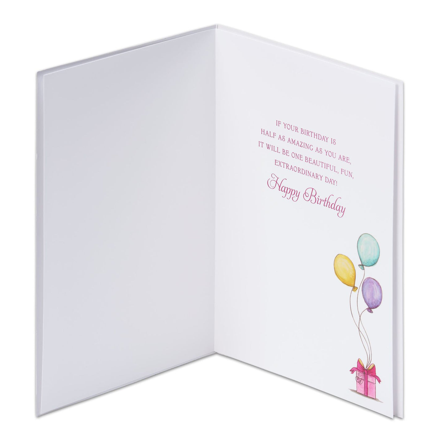 Girl with Balloons Birthday Greeting Card- Designed by Bella Pilar