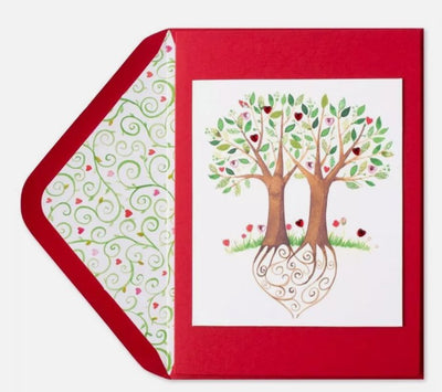 Tree's with Heart Roots Valentine’s Day Card