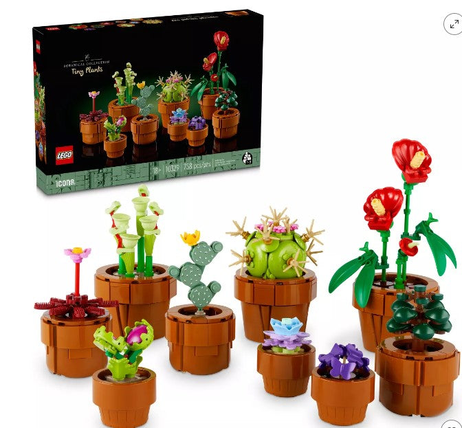 LEGO Icons Tiny Plants and Flowers Build and Display Set