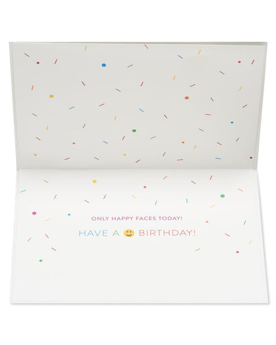 Emoji Cake Pops Birthday Greeting Card