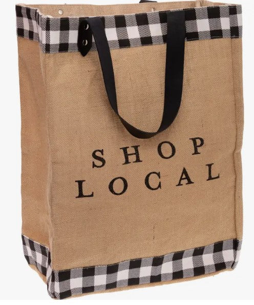 Shop Local Jute Bag