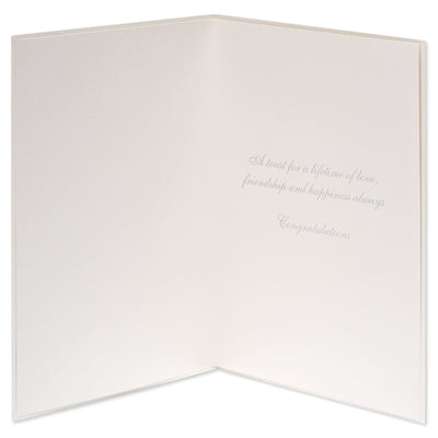 Champagne Flutes Wedding Greeting Card