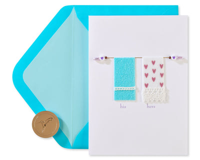 Side by Side Engagement Greeting Card