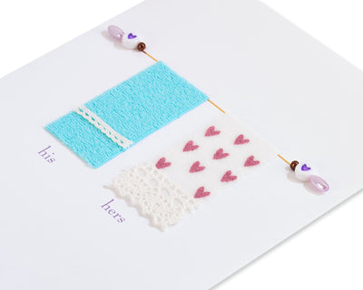 Side by Side Engagement Greeting Card