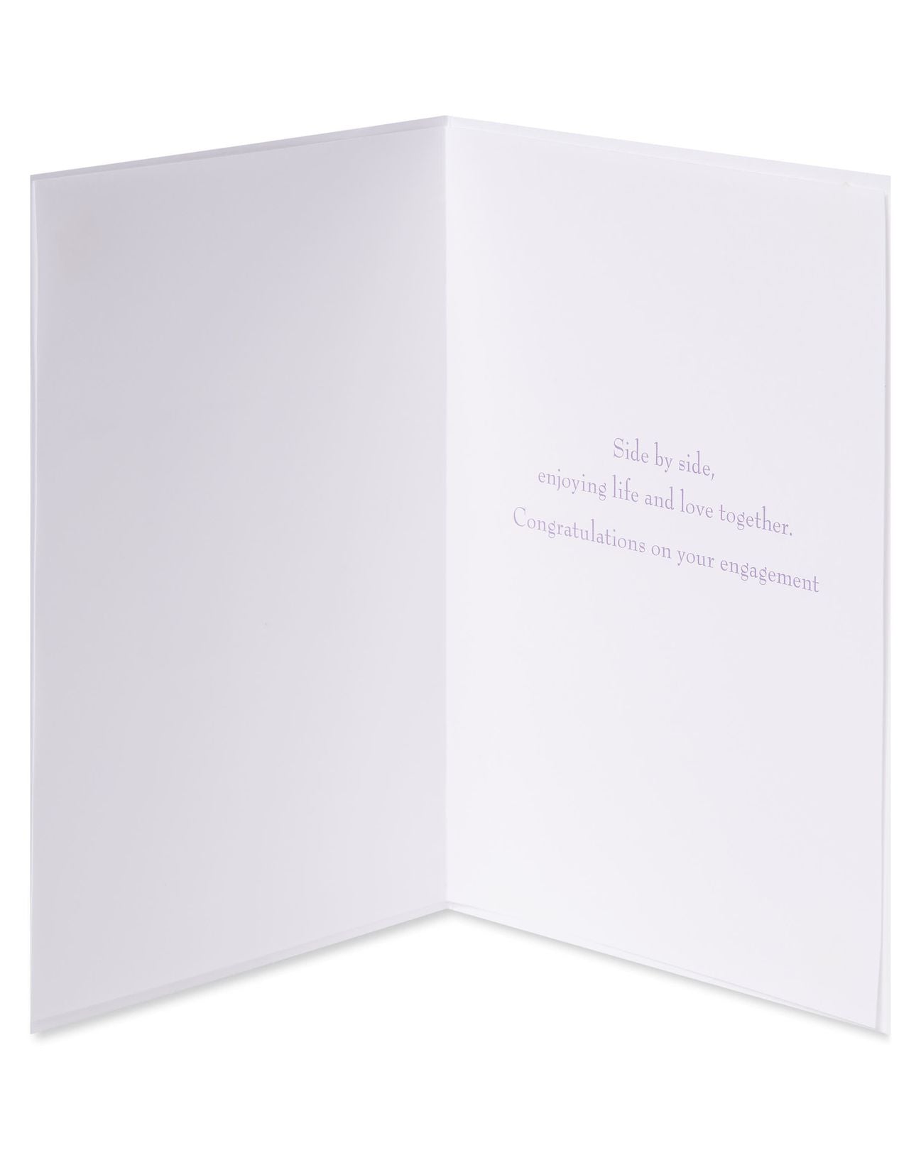 Side by Side Engagement Greeting Card