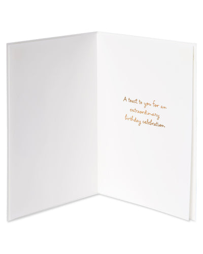 Age And Wine Quote Birthday Greeting Card