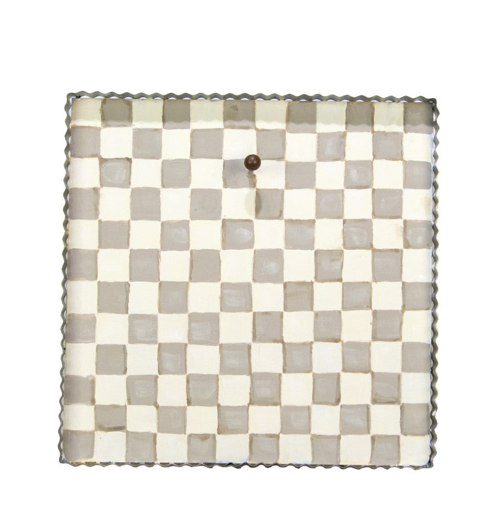 Putty Checkered Display Board